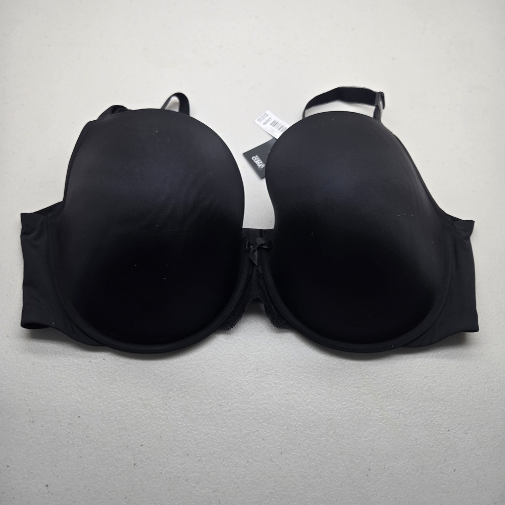 Torrid Curve Women Bra 42DDD Black Perfect Coverage Smooth Underwired NWT